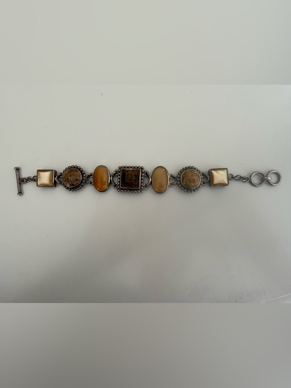 Whitney Kelly Carved Tiger Eye Jasper Agate Bracelet